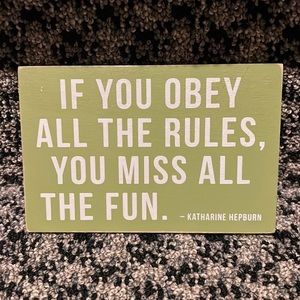 ❌TEMPORARILY UNAVAILABLE❌ Katharine Hepburn Wooden Postcard Decor Sign